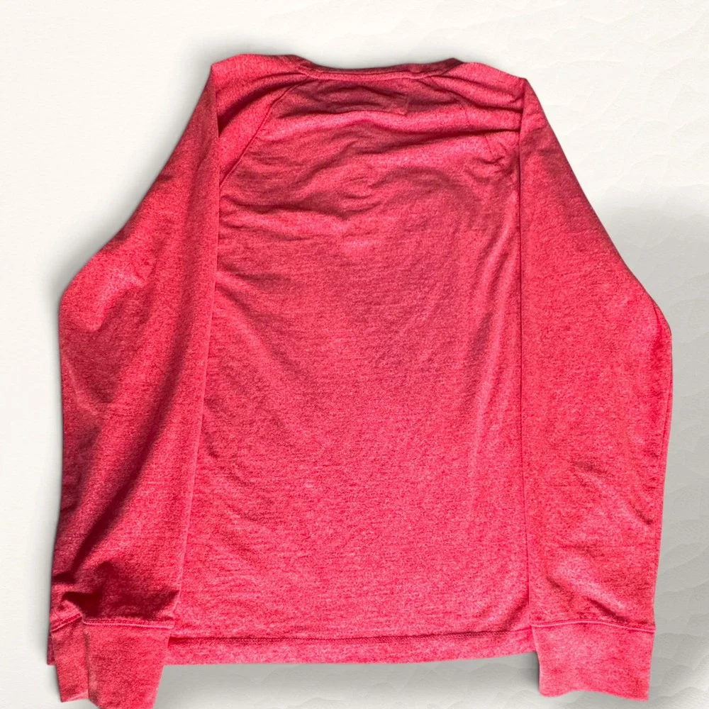 Banana Republic Henley Shirt Mens XL Red Casual Cozy Jersey